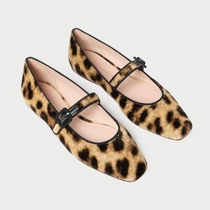 Loeffler Randall Ginger Leopard Velvet Mary Jane